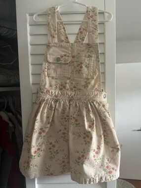 Girls Ralph Lauren size 6 Cream Floral Girls' Overall Dress